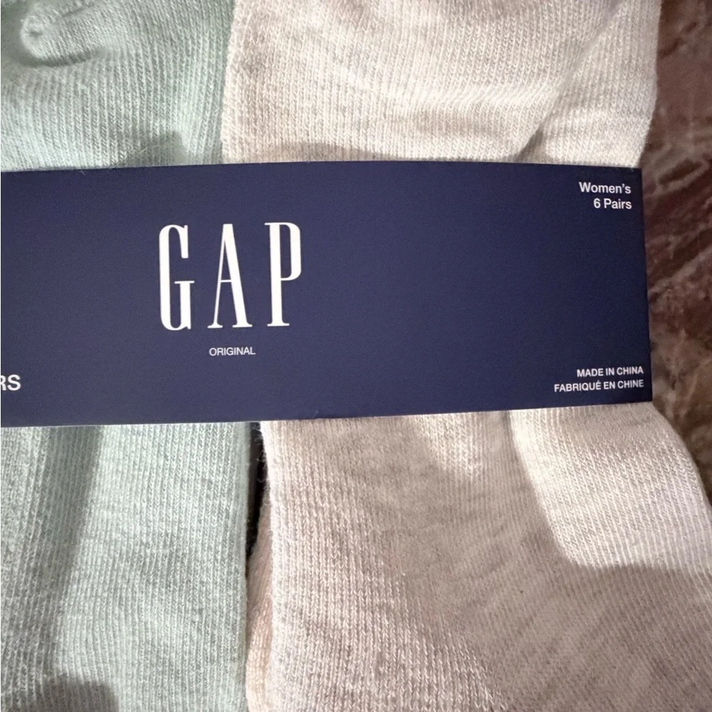 GAP women Casual Socks - Light Gray and Mint and more 6 pairs